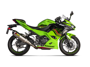 S-K4SO7-HRT   Akrapovic Titanium Slip On - '18-24 Kawasaki Ninja 400