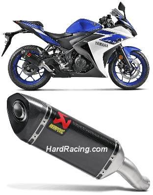 S-Y2SO16-HAPC/1 Akrapovic Carbon HEX Slip-on - '15-'20 Yamaha R3 /'14-20 R25