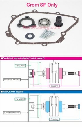 Takegawa BEARING CrankSupport BEARING - '19-'21 Honda Monkey 125 / '17-'20 GROM "SF" ONLY-     01-10-0138 - IN STOCK