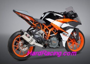 Yoshimura Race R-77 3QTR System - 2017-18 KTM RC390/Duke 390, 163815J720, 16381CJ520