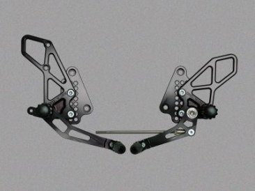 RS532k  Vortex Rear Sets - Suzuki '99-'07 & '08-'17  GSXR 1300 BUSA V2 Series - BLACK