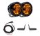 Rigid Industries RZR 360-Series Amber Pro A-Pillar Light Kit - 2017+ Polaris Pro R & Turbo, 41652