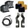 Rigid Industries 2021+ Bronco Sport A-Pillar LED Light Mount Kit, Includes D-SS Series Side Shooter Light Pods With Flood Optics, 46710