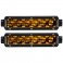 Rigid Industries LED Light Bar - SR SERIES  PRO DOT/SAE  J583  6 inch Fog Light Selective Yellow Surface Mount Set 906704
