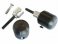 50-0250  Woodcraft Frame Sliders -  Suzuki GSXR1000 '09+ Frame Slider Base Assembly,(Black Plastic Pucks Included)