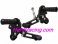 05-0107B  Woodcraft Rear Sets - Kawasaki  Z125   '17-'22  STD Shift Eccentric Rearset Kit W/Pedals