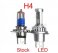 GEN2  SINGLE  LED HEADLIGHT BULB - Direct Fit Sport Bike & Motorcycle H4, H7, H11, 9005, 9006 (Sold 1 Per Package)