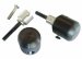 50-0160  Woodcraft Frame Sliders - Kawasaki ZX10R (04-05) Frame Slider Base Kit (Black Plastic Pucks Included)