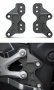 500HA133201   YOSHIMURA  Rear Set Relocation Brackets -'15-'20  Yamaha R3