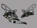 RS681k  Vortex Rear Sets - Yamaha '09-'14 R1 V2 Series - BLACK